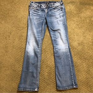 Silver Suki Mid Slim Boot Jeans size 31